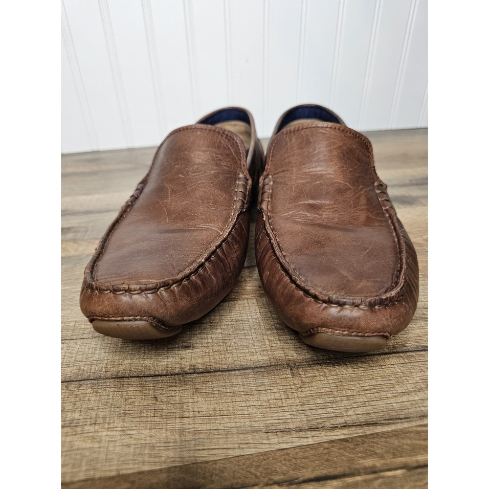 Cole Haan Leather Driving Loafers Men's Size 9.5 Brown Casual Slip On - Picture 2 of 10